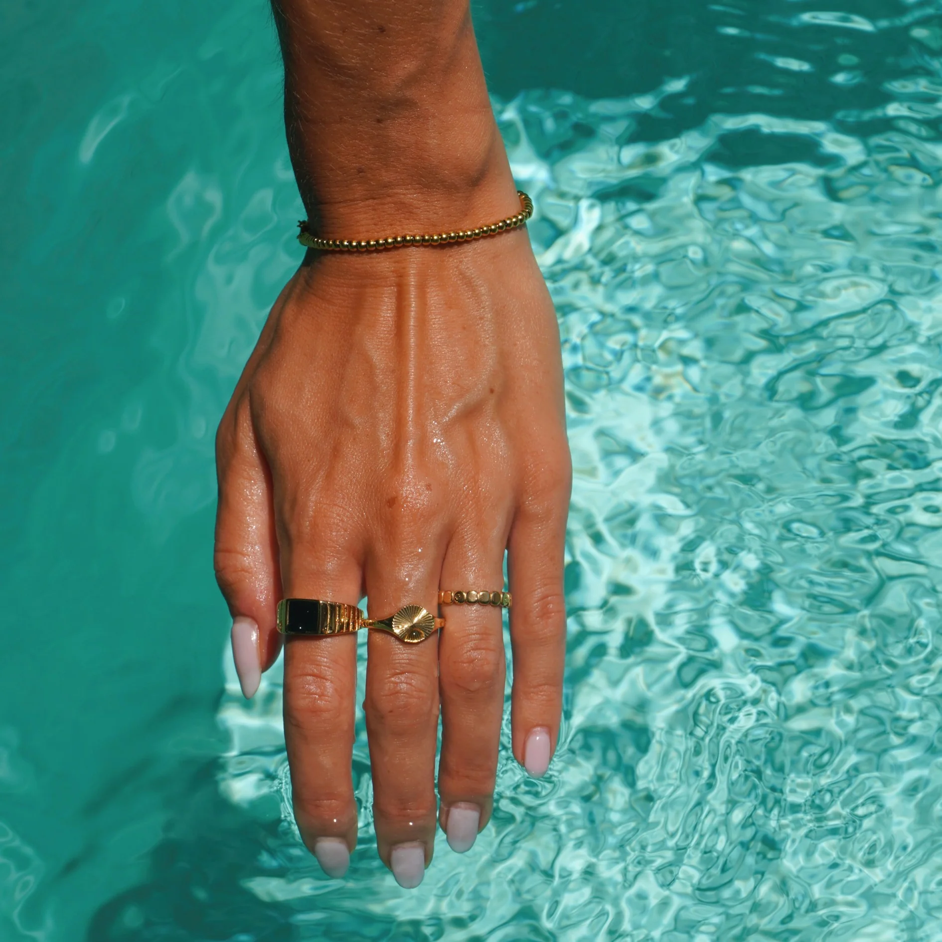 "Kaya" Onyx Ring - Image 3