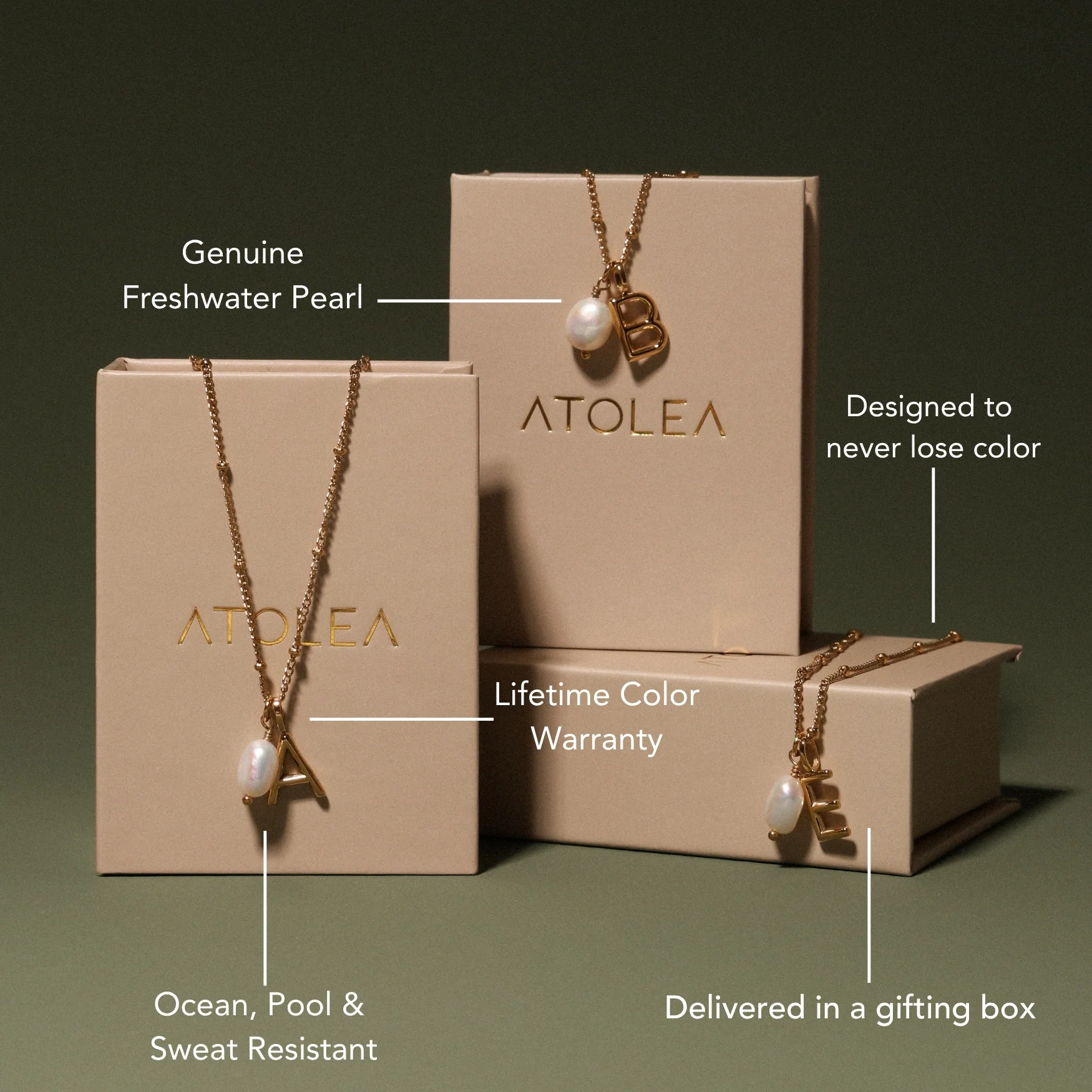 Initial & Pearl Necklace - Image 10