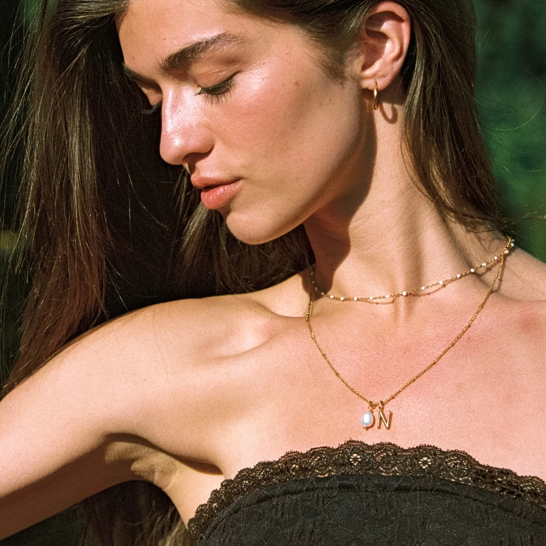 Initial & Pearl Necklace - Image 3